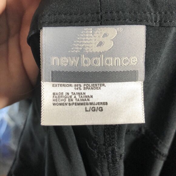 New Balance Pants Womens Large Black Excursion Capri Lightning Dry Walking New - Picture 10 of 12
